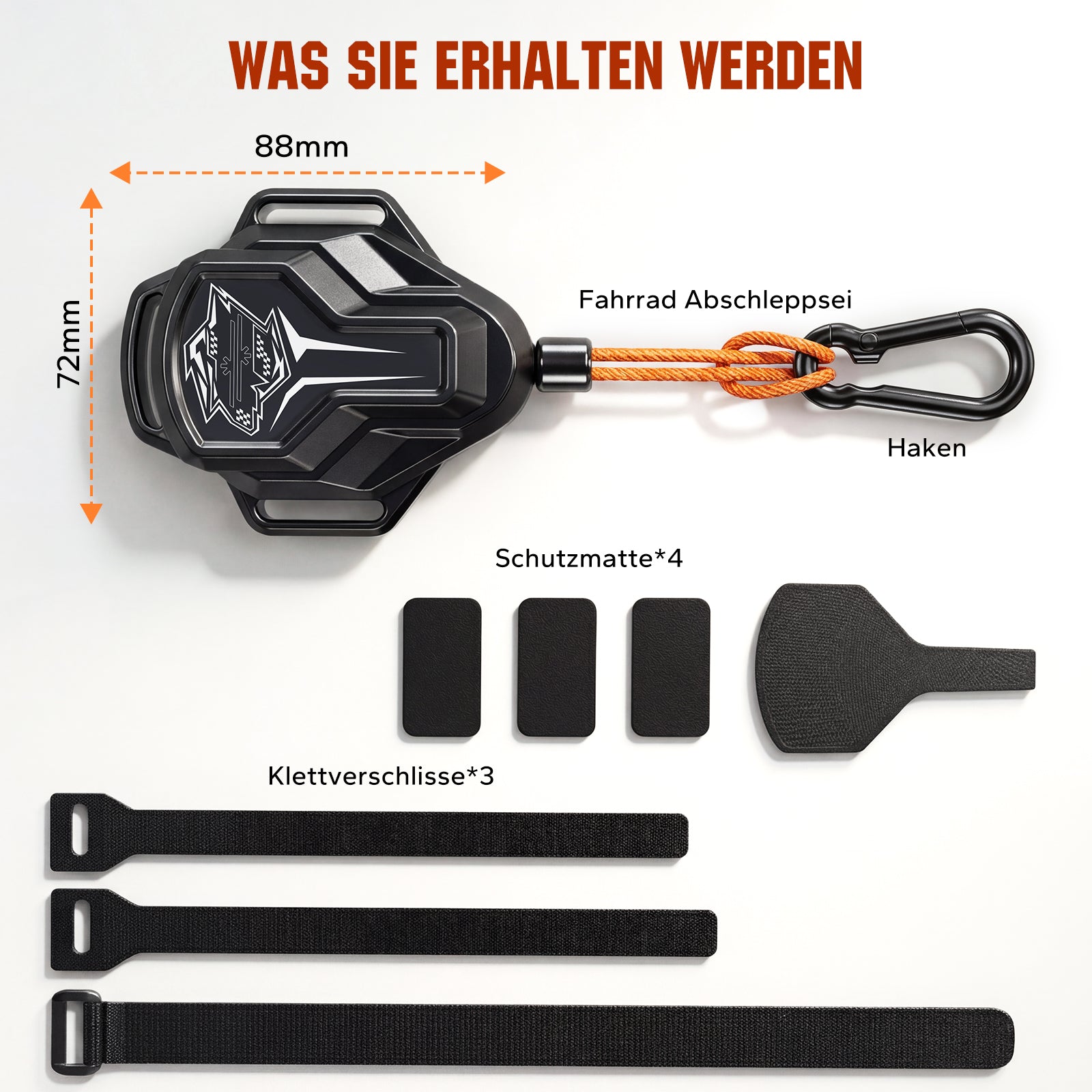 ragbares Fahrrad Abschleppseil Kinder, Elastisches 2.5M Fahrrad Traktionsseil, Eltern Kind Zugseil Abschleppseil für Kinder MTB Fahrrad Zubehör - Universell Passend